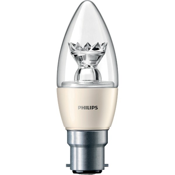 Светодиодная лампа форма свеча Philips Mas LedCandle D 6-40W B22 827 B39 CL