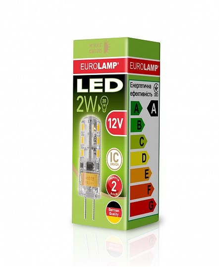 Лампа Eurolamp G4 2W G4 3000K 12V ціна 105.00 грн - фотографія 2