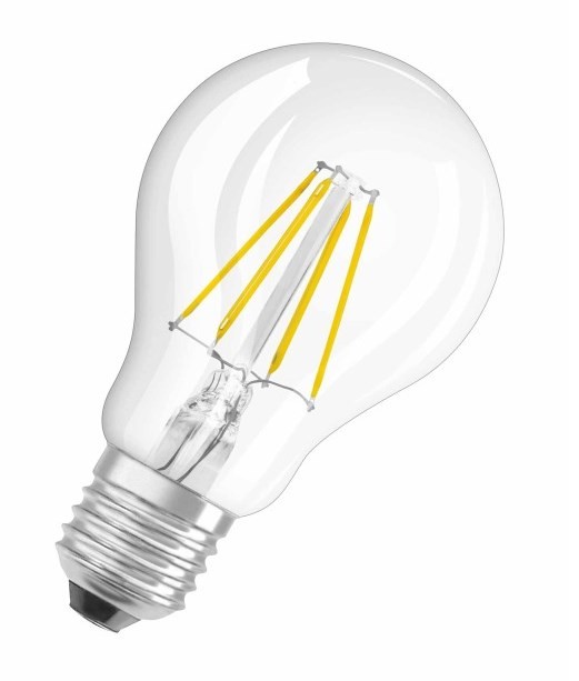 Светодиодная лампа Osram с цоколем E27 Osram RF CLA40 4W/827 220-240V FIL E27