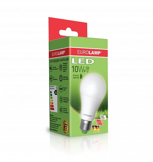 Лампа Eurolamp Led Еко серія D A60 10W E27 3000K ціна 0.00 грн - фотографія 2