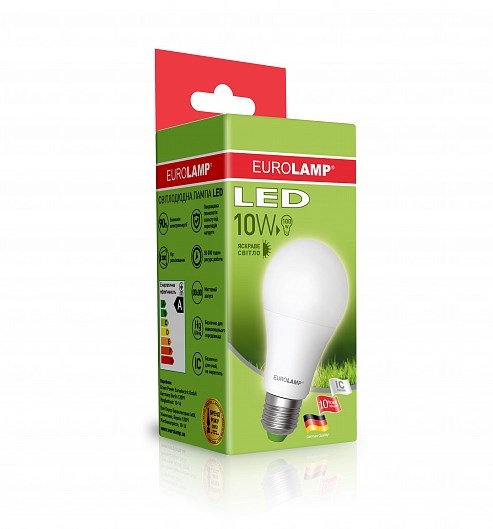 Лампа Eurolamp Led Еко серия D A60 10W E27 4000K цена 0.00 грн - фотография 2