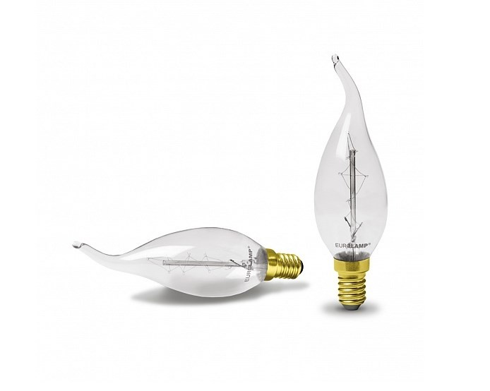 Світлодіодна лампа Eurolamp з цоколем E14 Eurolamp Led свеча на ветру ArtDeco 40W E14 2700K