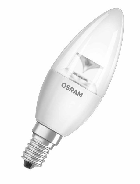 Светодиодная лампа Osram с цоколем E14 Osram Led Star B25 E14 прозрачная колба