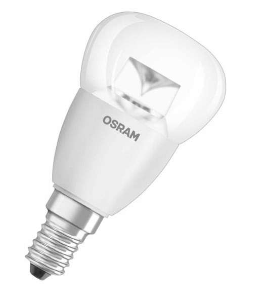 Купити світлодіодна лампа osram  форма сфера Osram Star P25 E14 прозора колба в Києві