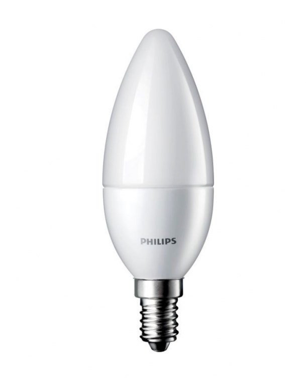 Светодиодная лампа Philips форма свеча Philips CorePro LedCandle ND 6-40W E14 827 B39 FR