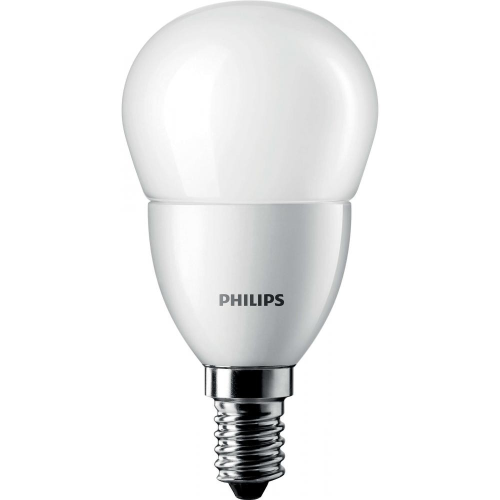 Светодиодная лампа Philips с цоколем E14 Philips CorePro LedLuster ND 6-40W E14 827 P48 FR