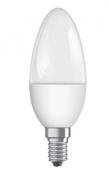Светодиодная лампа Osram форма свеча Osram Led Value CL B40 6W/827 220-240V FR E14