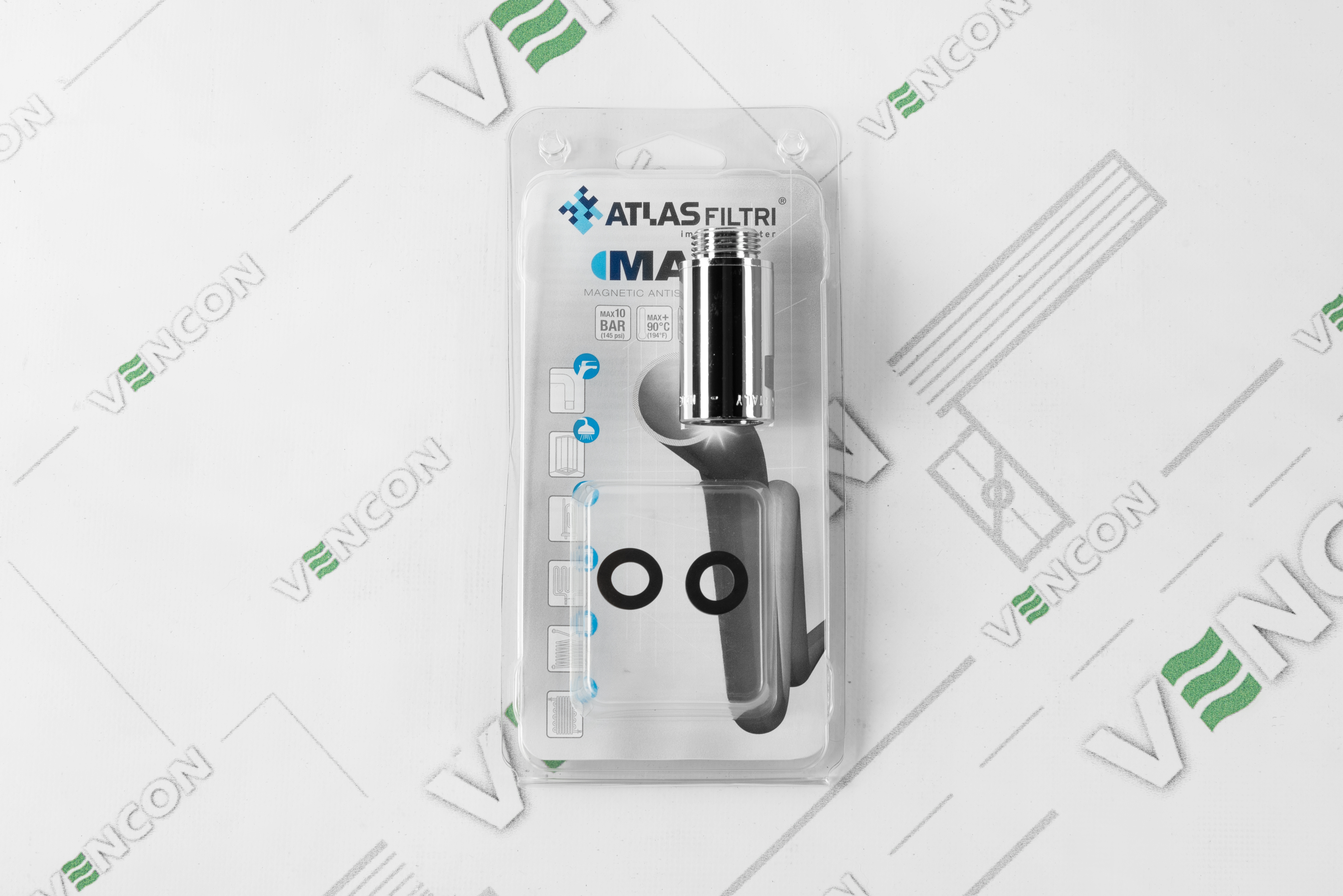 Магнитный фильтр Atlas Filtri MAG 1 MF 1/2” (RE6115001) обзор - фото 8