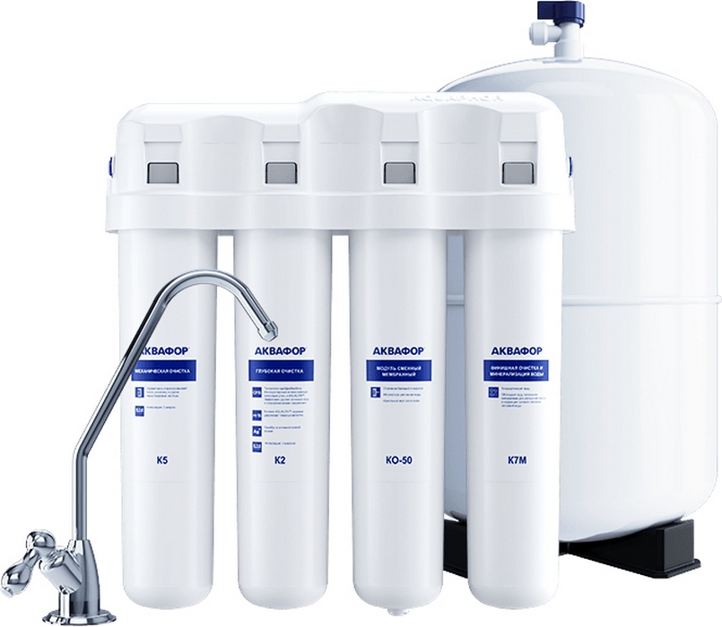 Характеристики фільтр aquaphor на 4 ступені очищення Aquaphor ОСМО-Кристал-050-4
