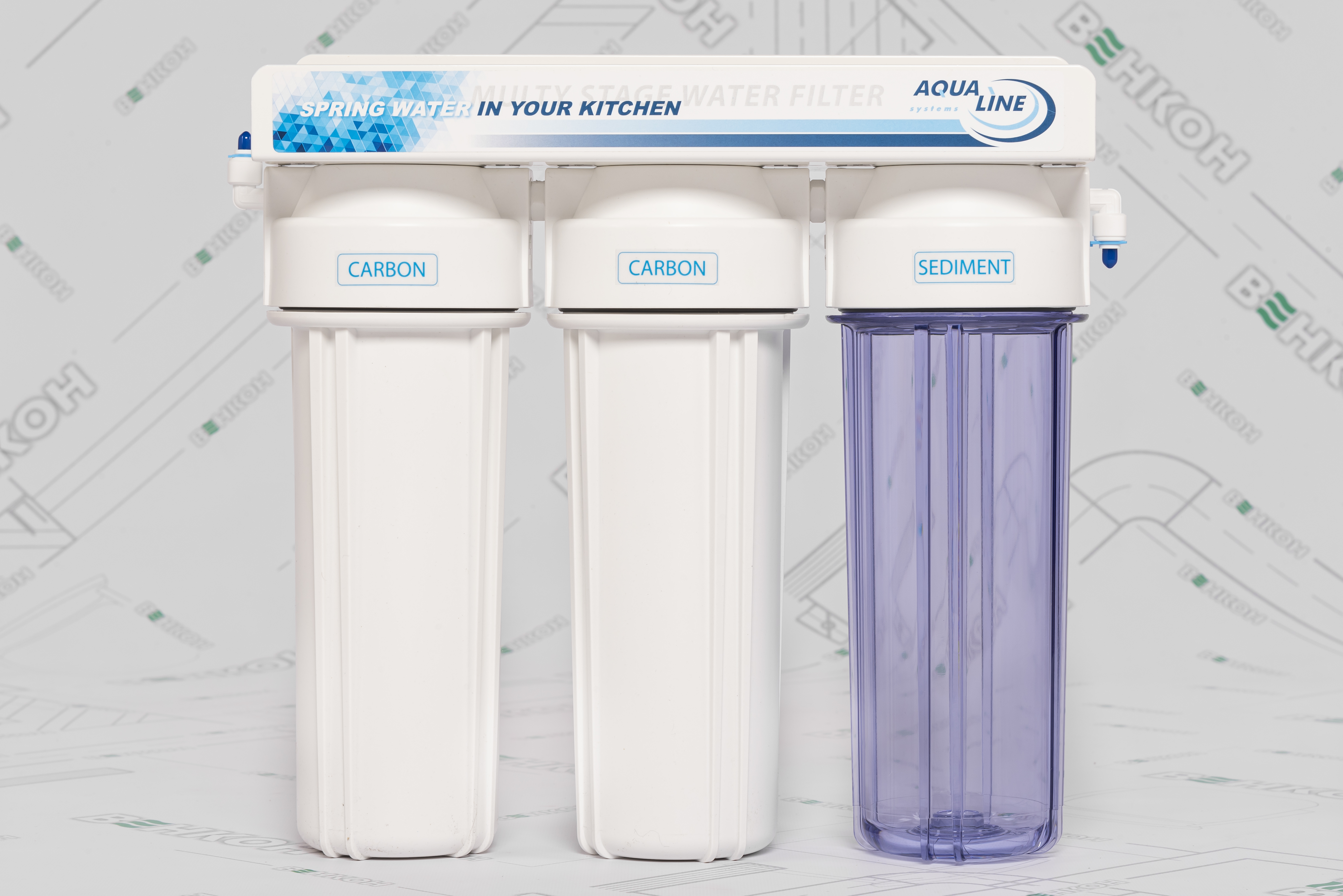 Фильтр для воды Aqualine MF3 (3 ступени) цена 3099.00 грн - фотография 2