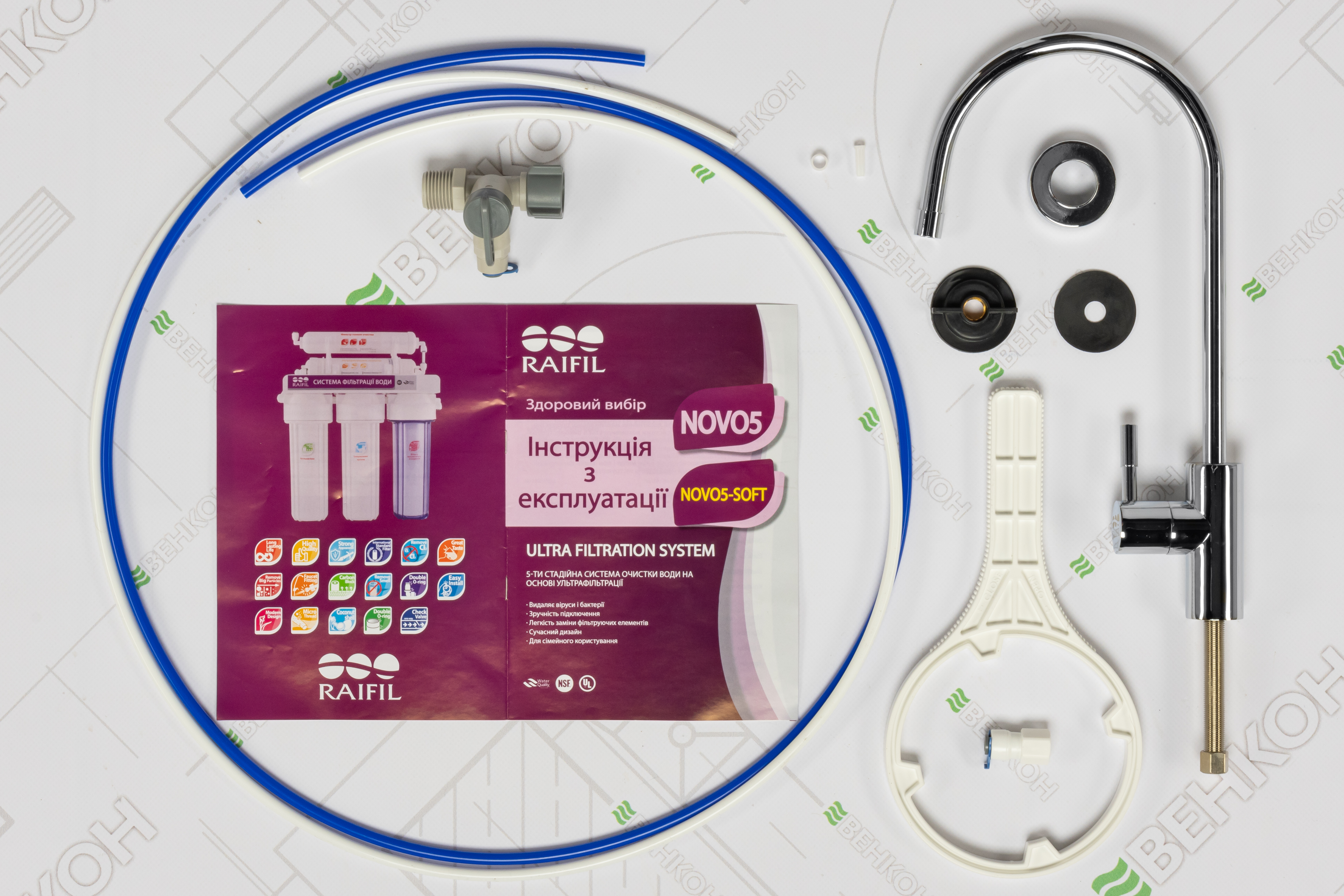 огляд товару Фільтр для води Raifil Novo 5 (PU905W5-WF14-PR-EZ) - фотографія 12