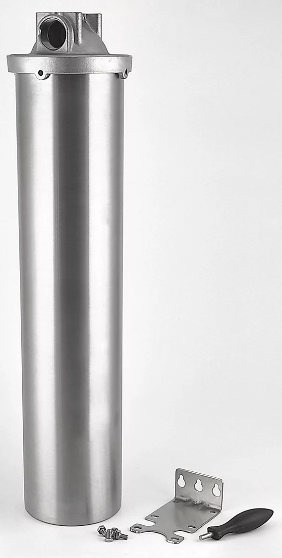 Корпус фильтра Raifil 20 Big Blue 1" нержавеющая сталь (HMF-20B) цена 9140 грн - фотография 2