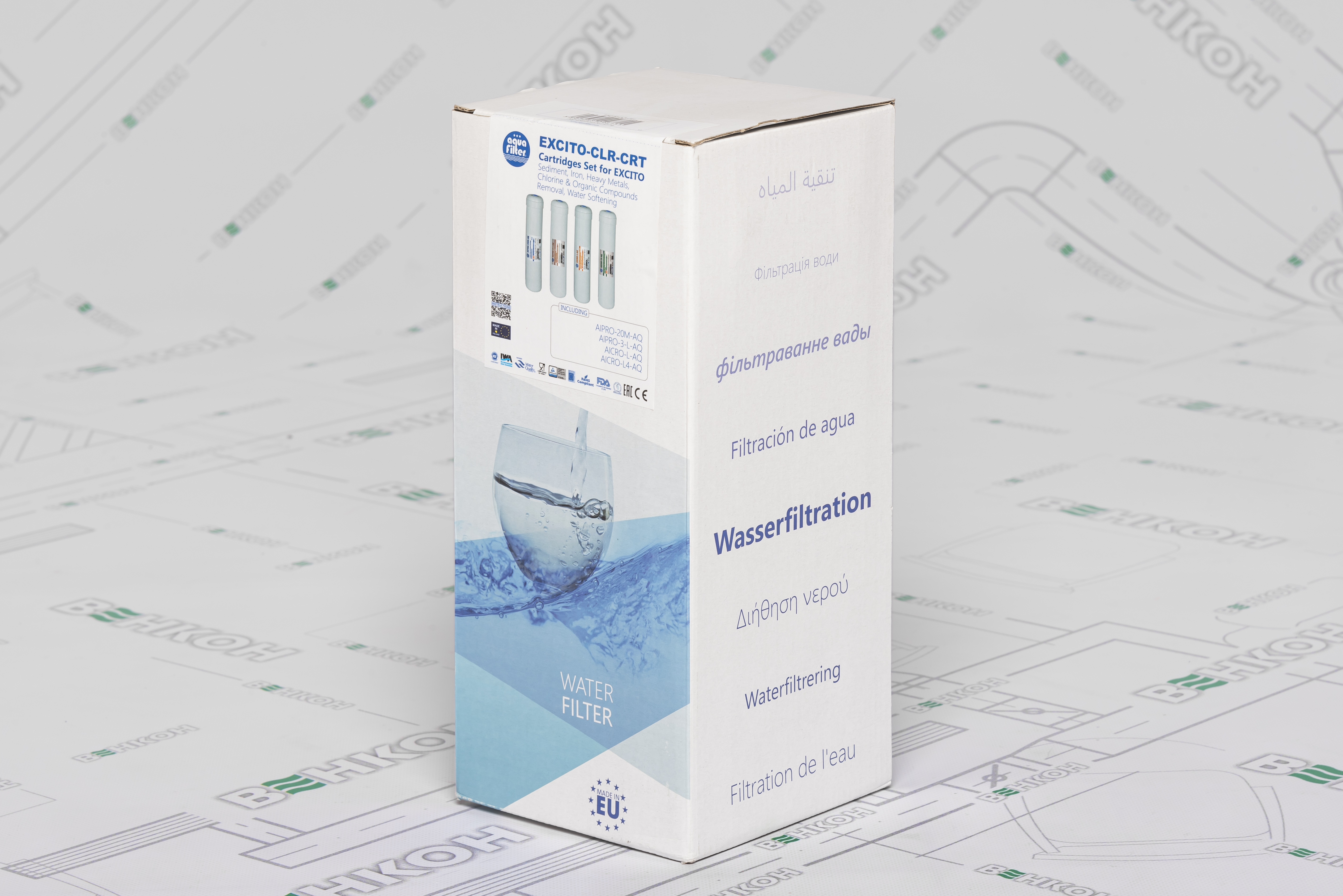 Комплект картриджей Aquafilter EXCITO-CLR-CRT инструкция - изображение 6