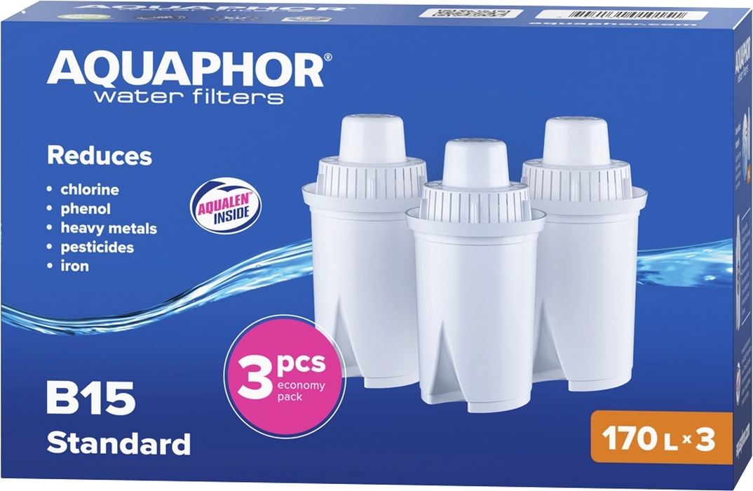 Картридж для фильтра Aquaphor B100-15 (комплект из 3-х штук) цена 0.00 грн - фотография 2