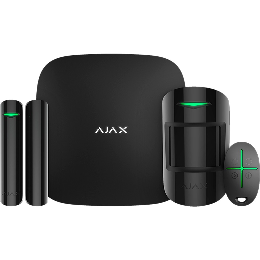 Купить комплект охранной сигнализации Ajax StarterKit Plus Black в Киеве
