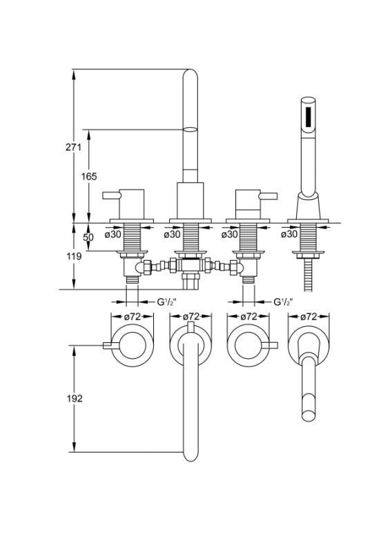 в продаже Смеситель для ванны Steinberg Serie 100 1002400 - фото 3