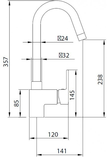 Змішувач Koller Pool Round Arc RA 0500 ціна 4312 грн - фотографія 2