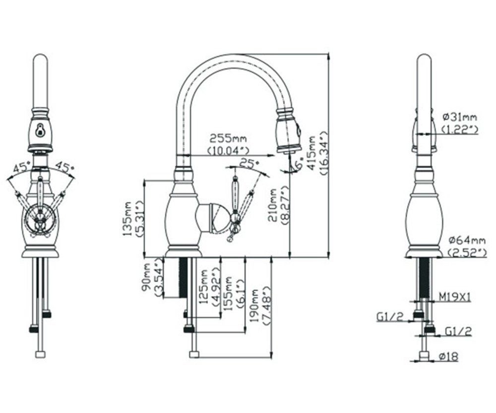 Смеситель Kraus KPF-2150 цена 0 грн - фотография 2