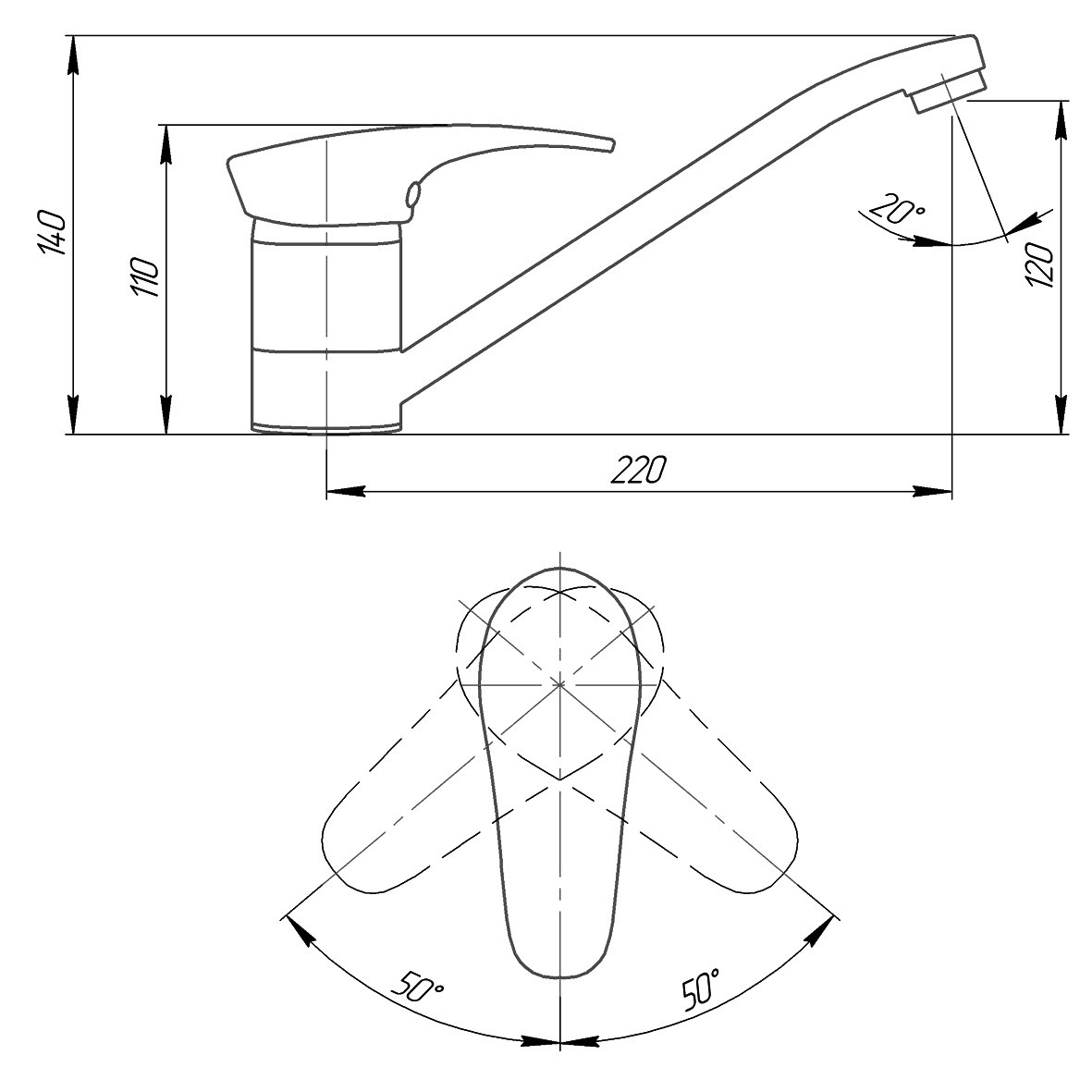 Смеситель  Q-Tap MarsBEI002 цена 356 грн - фотография 2