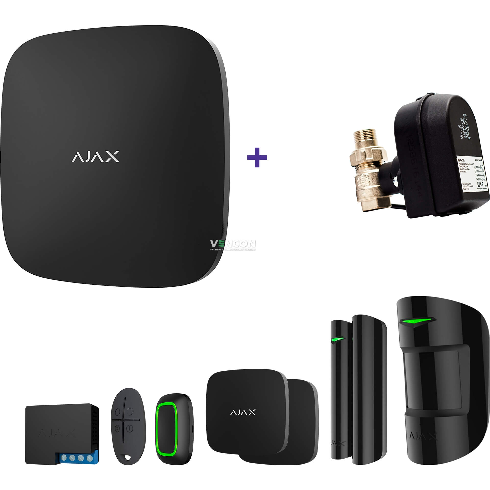 Ajax StarterKit + кран с электроприводом Honeywell 220 One
