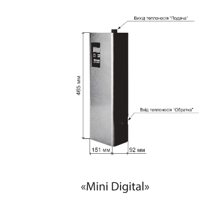 Tenko Digital Mini 4,5 220 Габаритные размеры