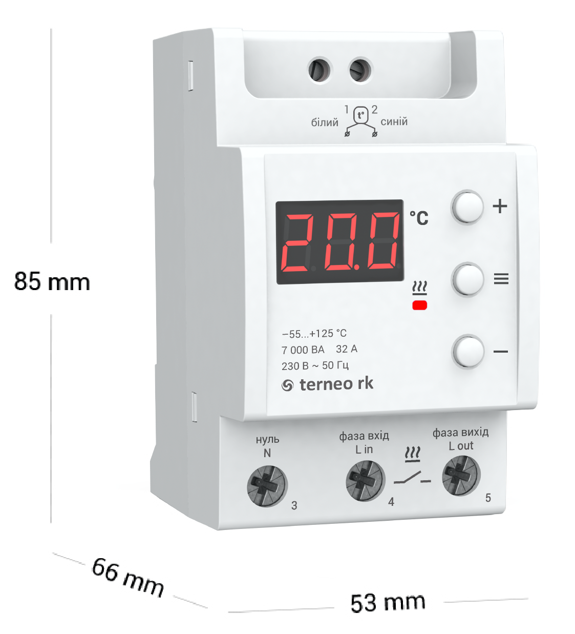 Terneo RK 32 A Габаритные размеры