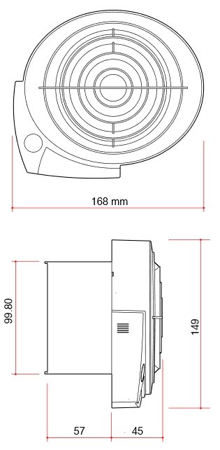 Elicent E-Smile PIR Габаритные размеры