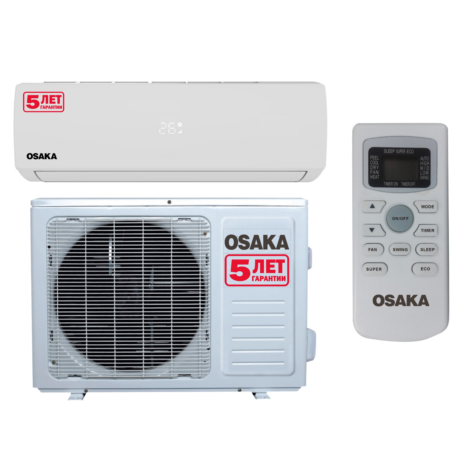 Характеристики кондиціонер спліт-система Osaka ST-30HH