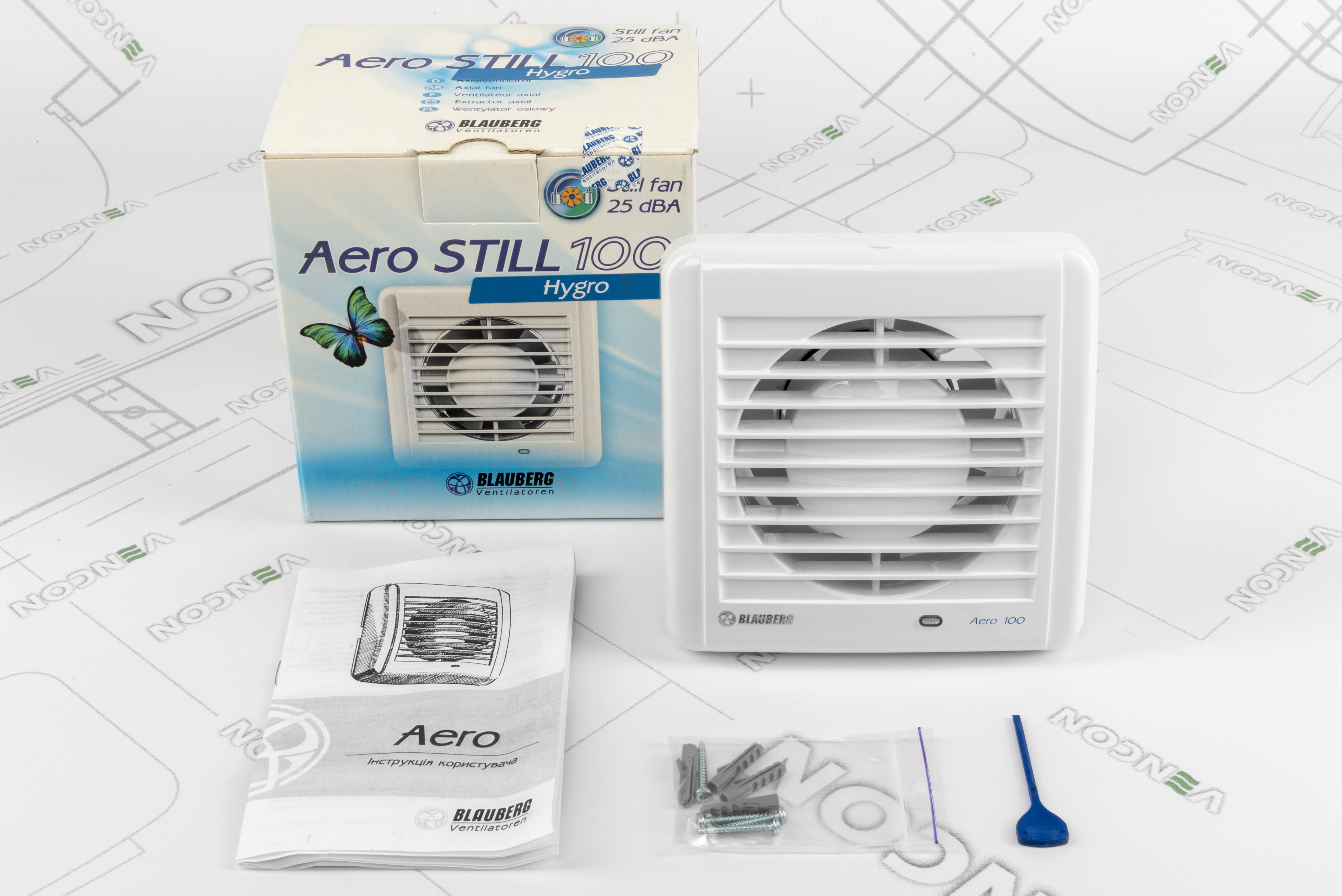 Вытяжной вентилятор Blauberg Aero Still 100 H характеристики - фотография 7