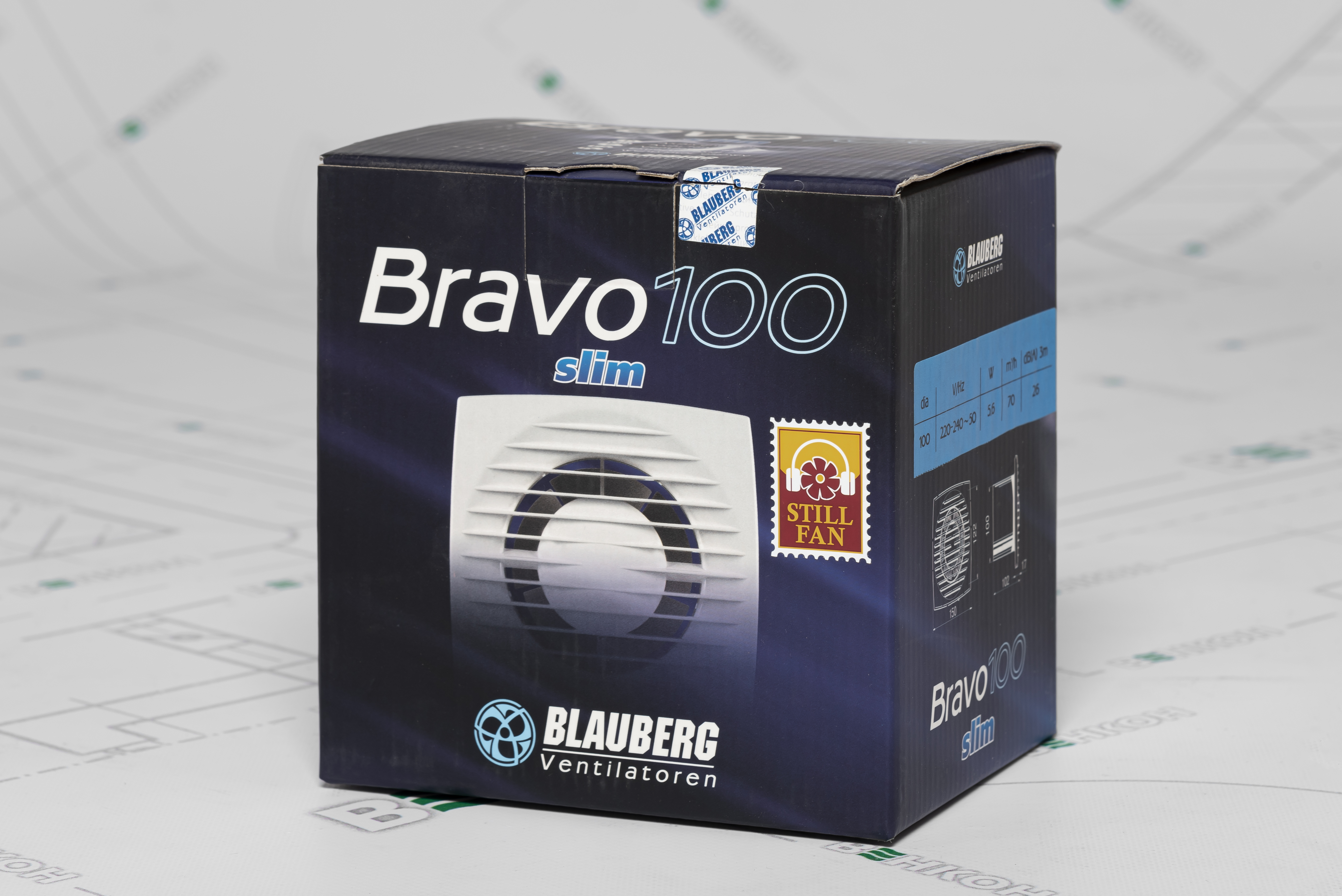 Витяжний вентилятор Blauberg Bravo Still 100 огляд - фото 11