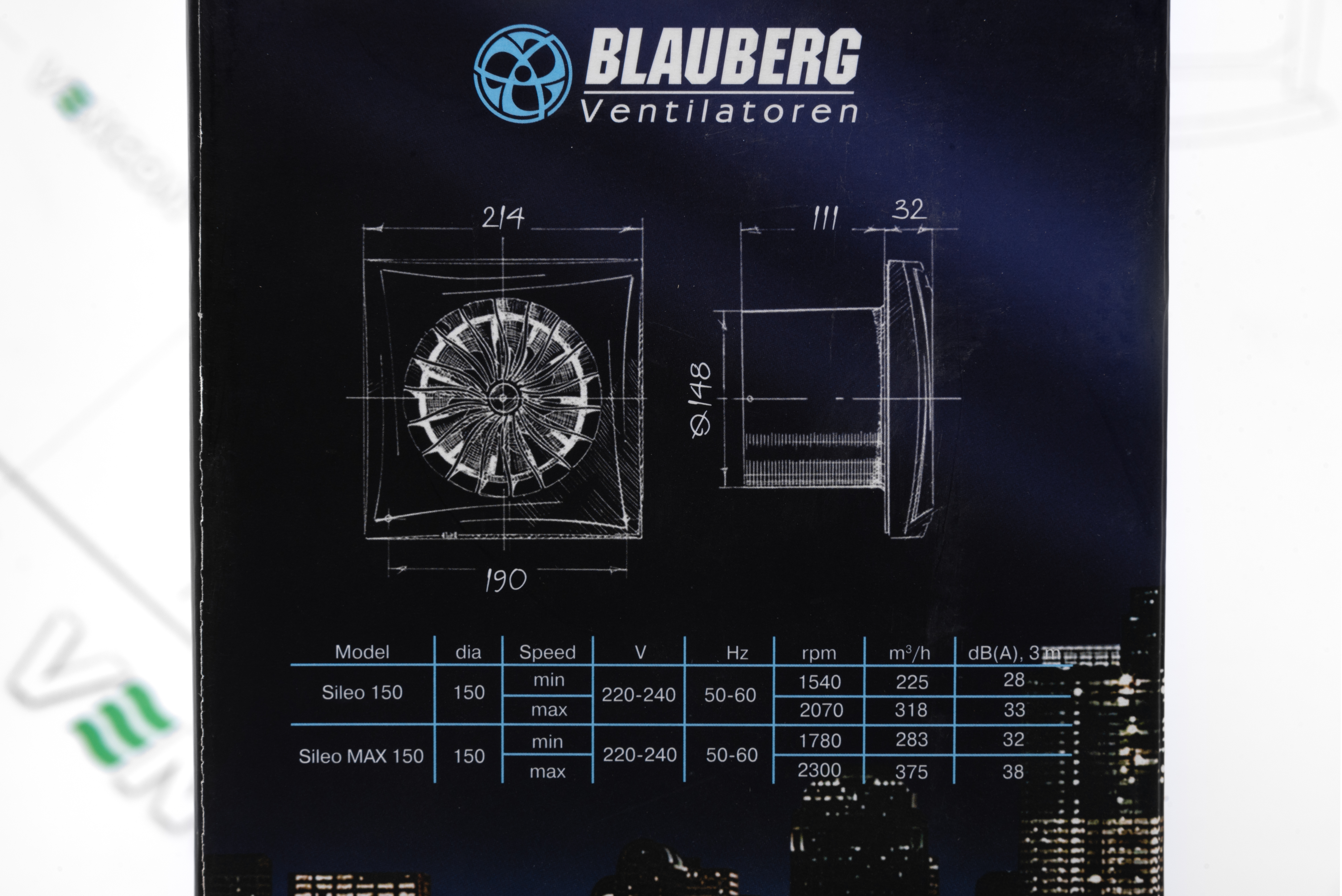 Вытяжной вентилятор Blauberg Sileo 150 S характеристики - фотография 7
