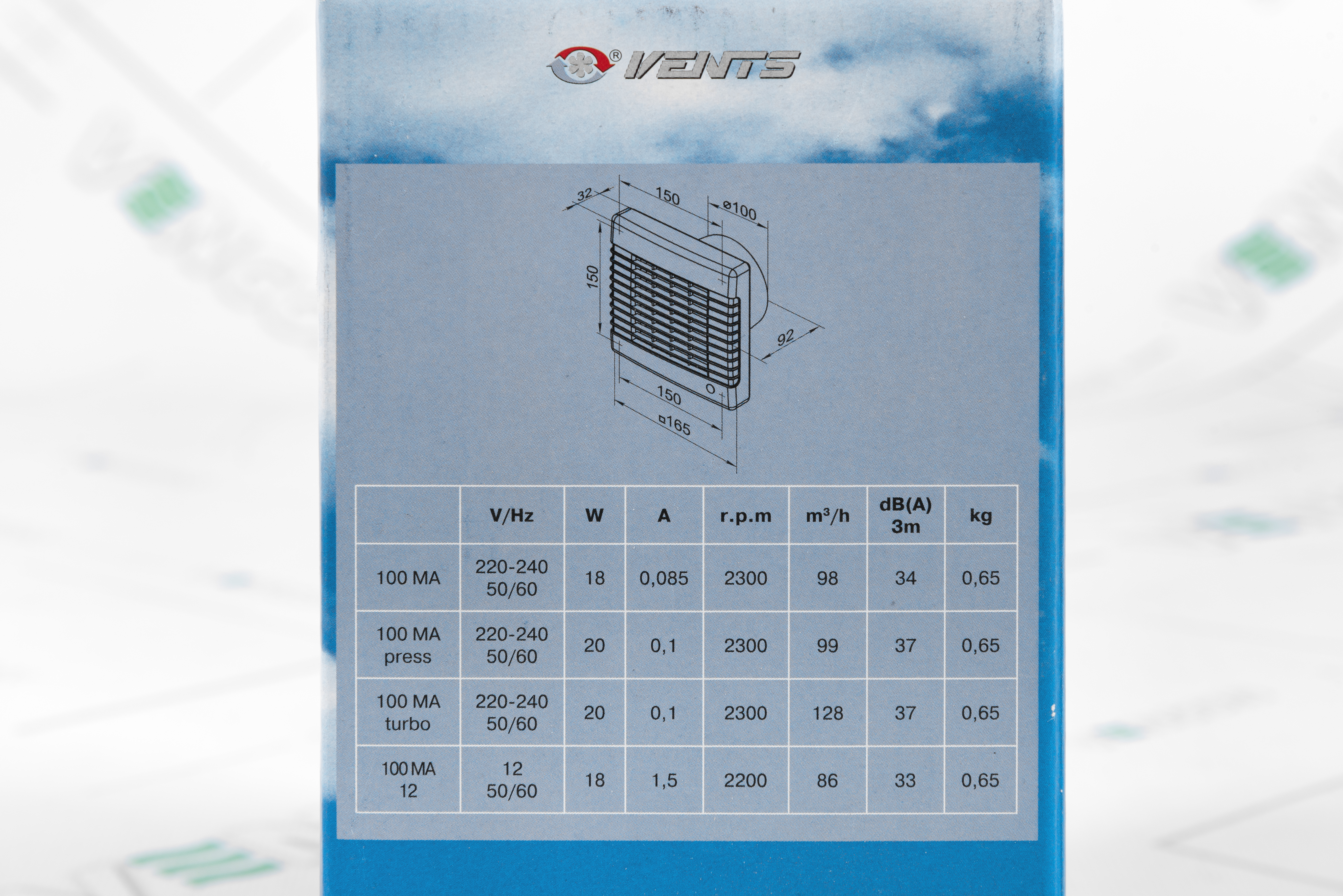 Вытяжной вентилятор Вентс 100 МАВ Л характеристики - фотография 7