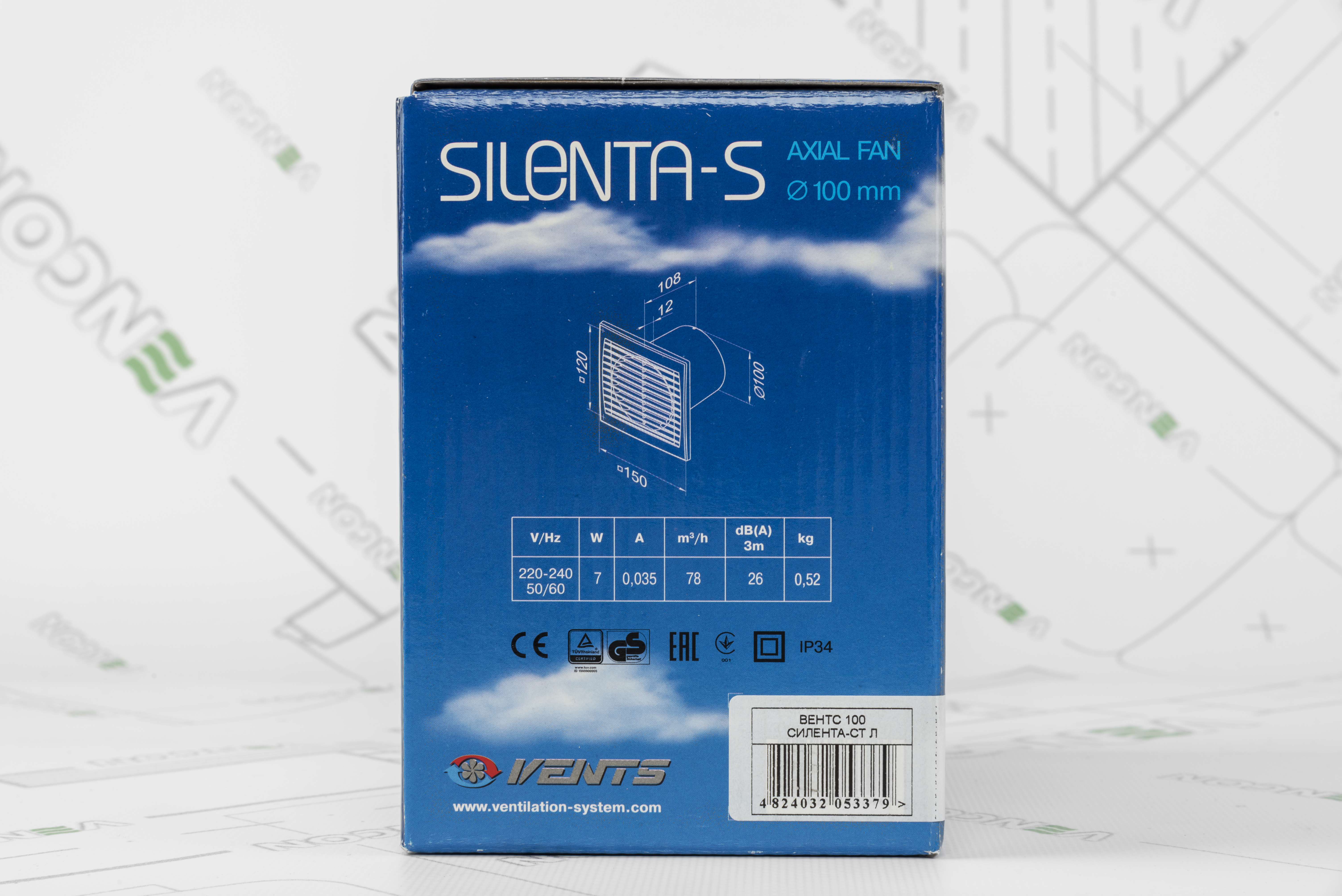 Вытяжной вентилятор Вентс 100 Силента-СТ Л характеристики - фотография 7