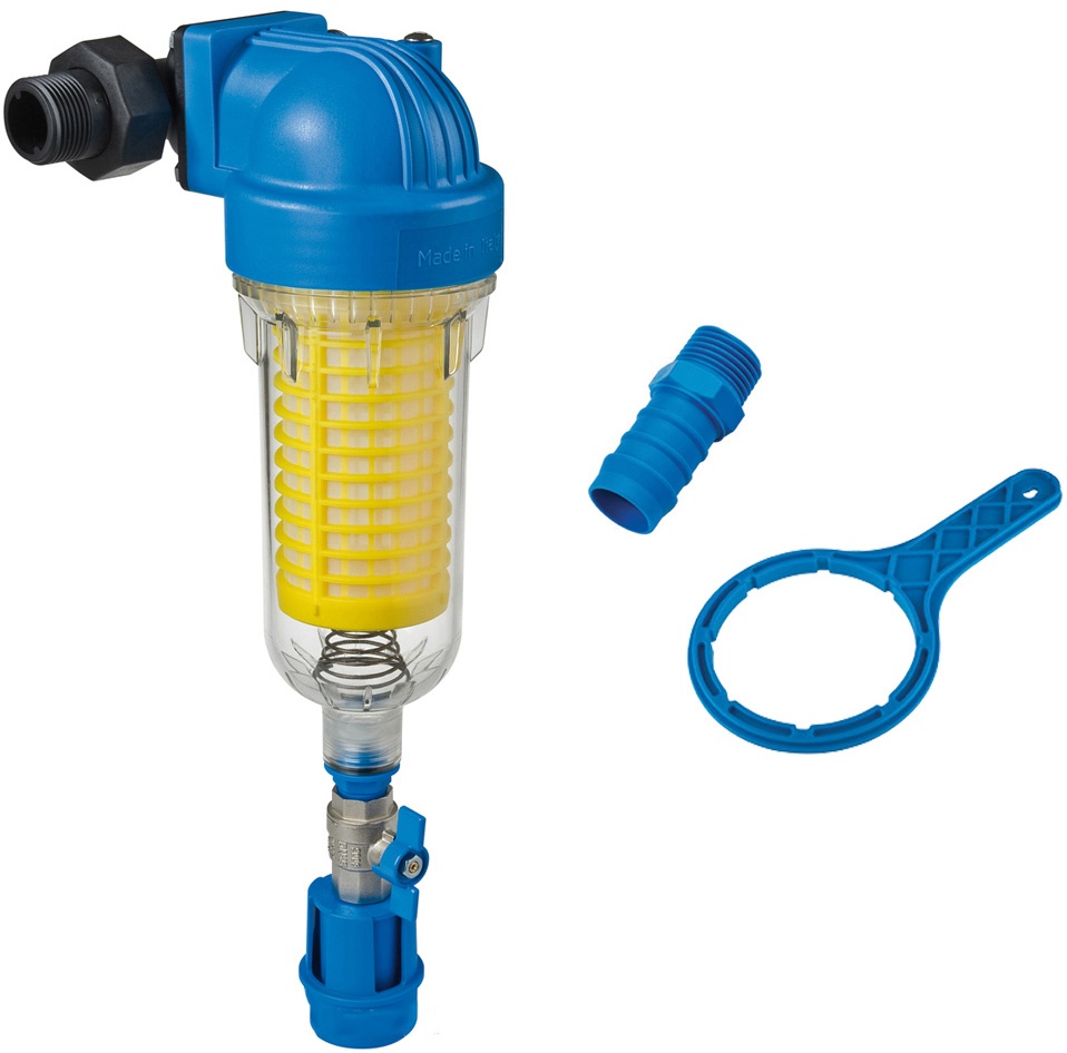 Фильтр для воды с ручной промывкой Atlas Filtri Hydra DS MP 3/4 1 RLH 90 mcr KIT (RA6000601)