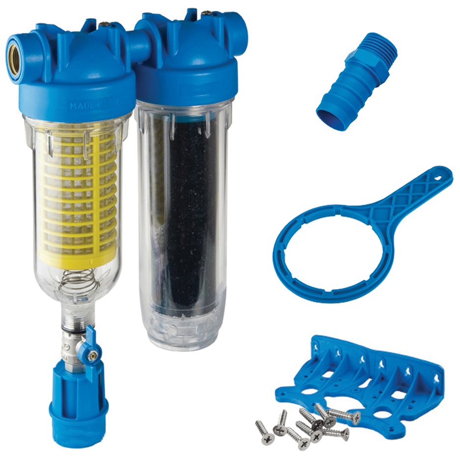 Фильтр для очистки воды от ржавчины и песка Atlas Filtri Hydra Rainmaster Duo LA 1 KIT (RA6096234)