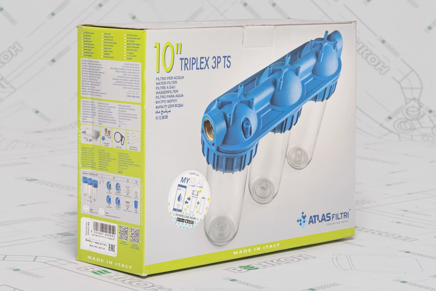 ᐉ Фільтр Atlas Filtri Triplex Plus 3P 10 AFO SX TS 3/4 (RA112T431 ...