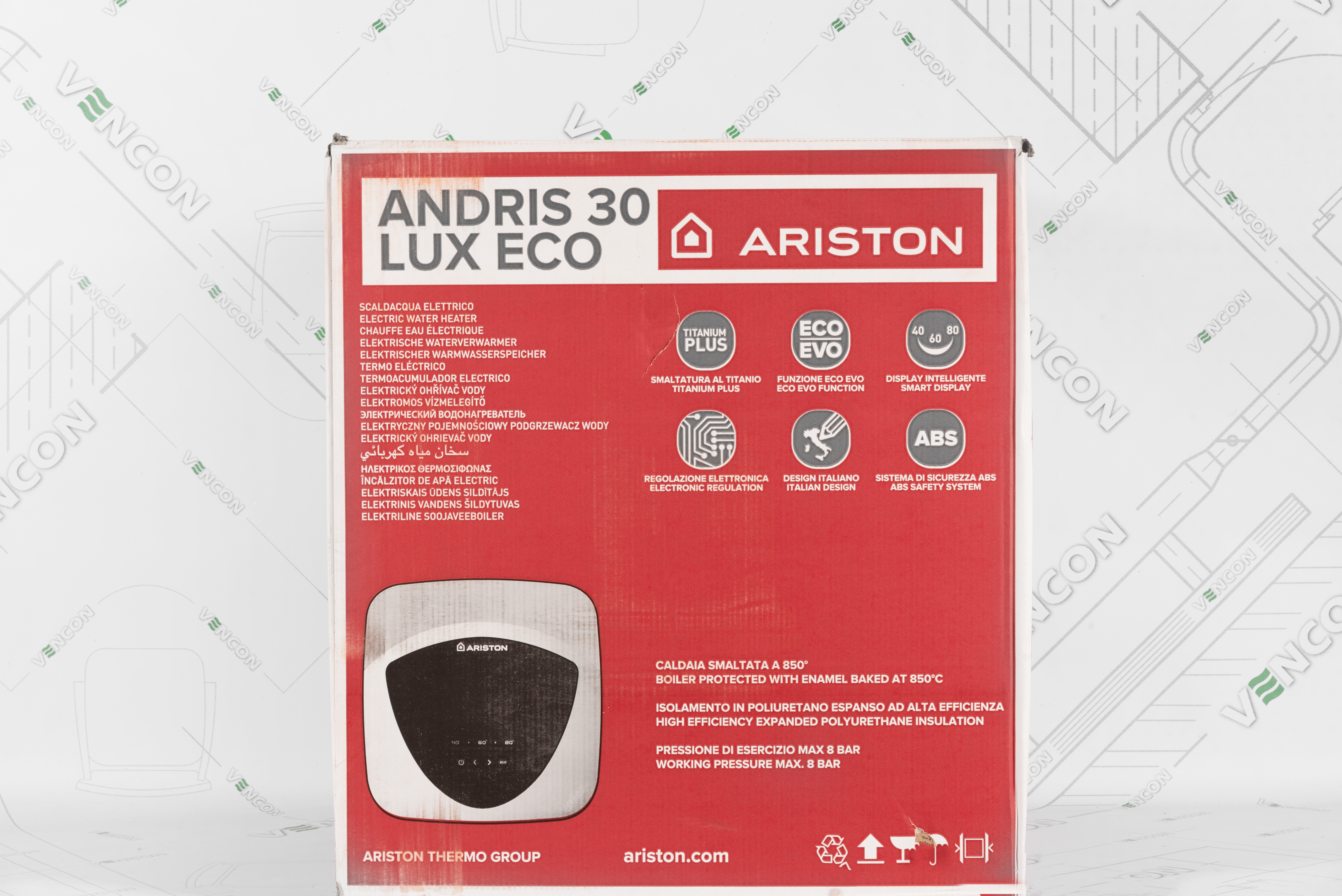 обзор товара Бойлер Ariston Andris Lux Eco 10U PL EU - фотография 12