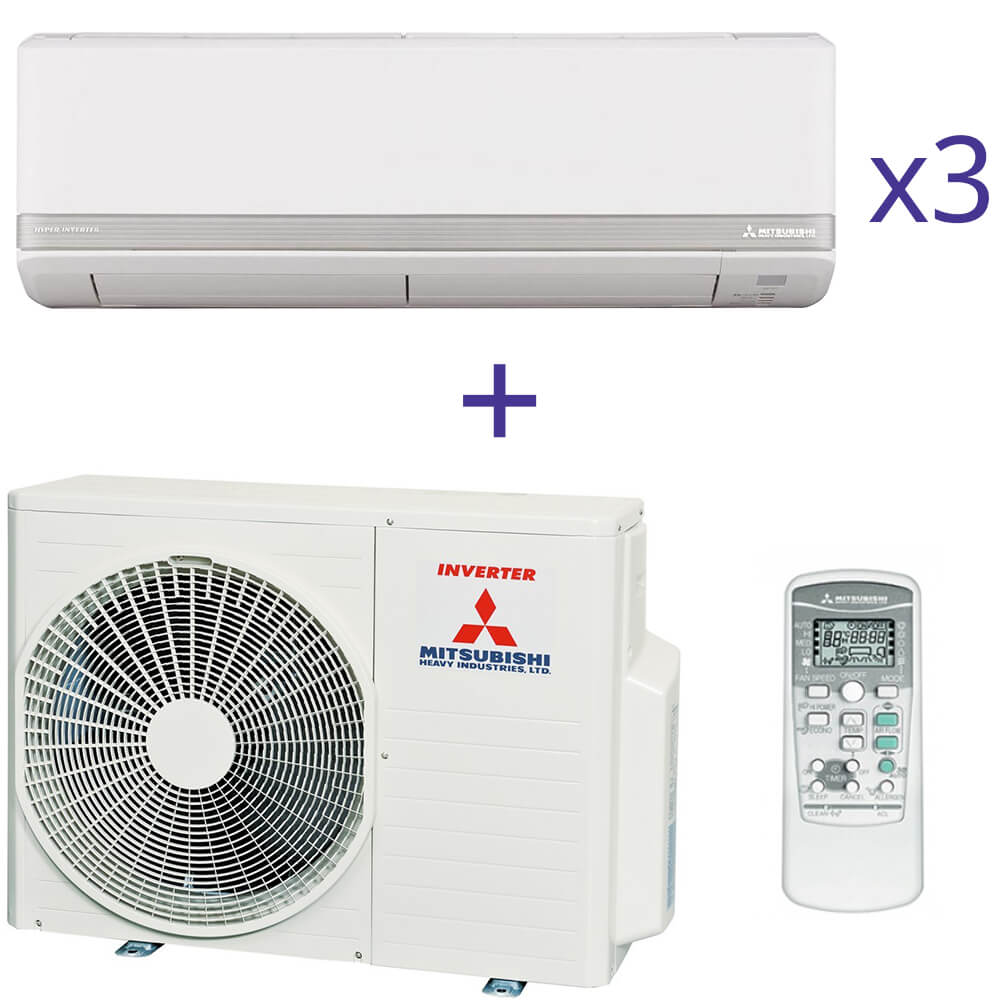 Комплект мультиспліт системи Mitsubishi Heavy SCM60ZM-S+SRK35ZMX-S+SRK20ZMX-S*2шт.