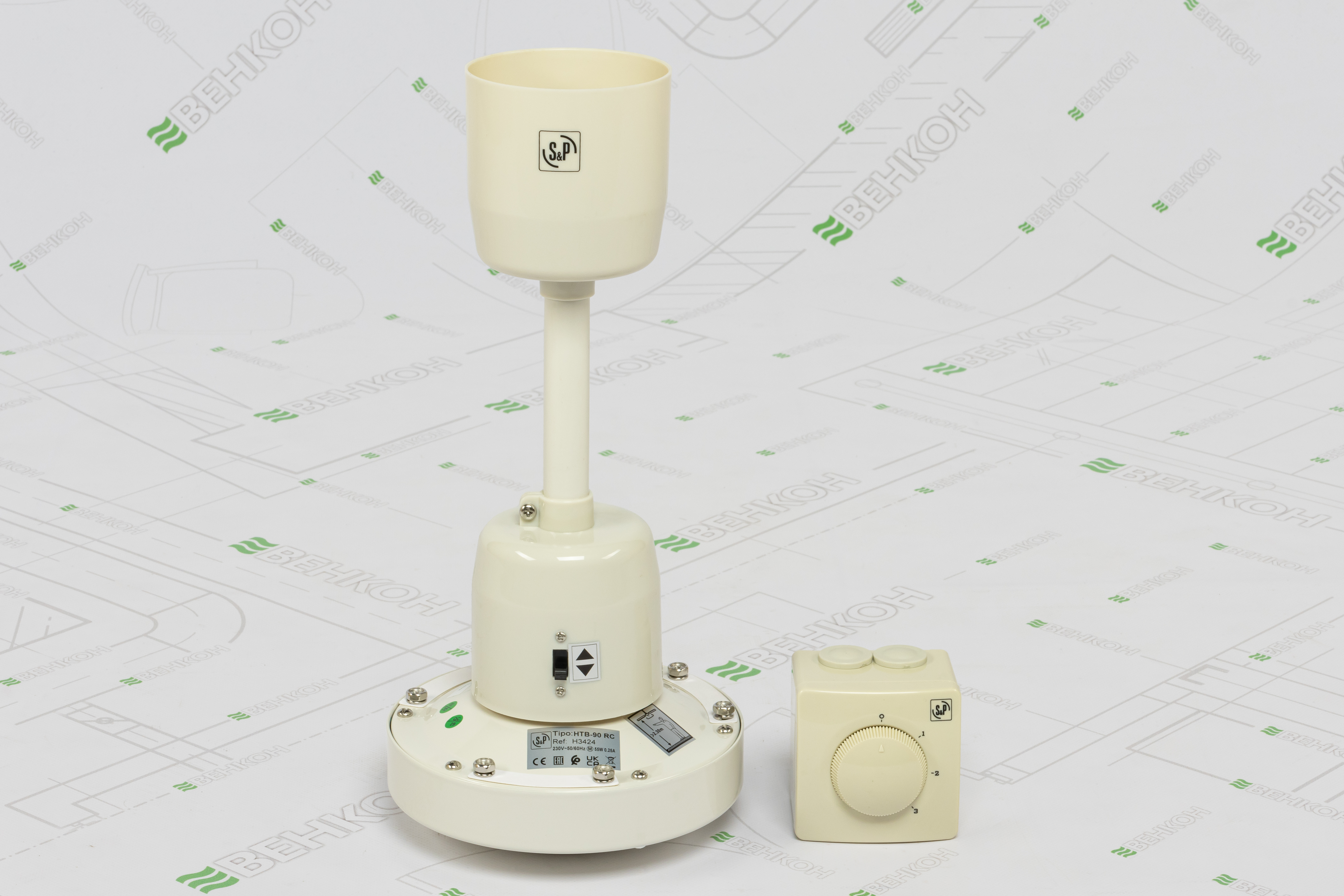 Стельовий вентилятор Soler&Palau HTB-90 RC ціна 7246 грн - фотографія 2