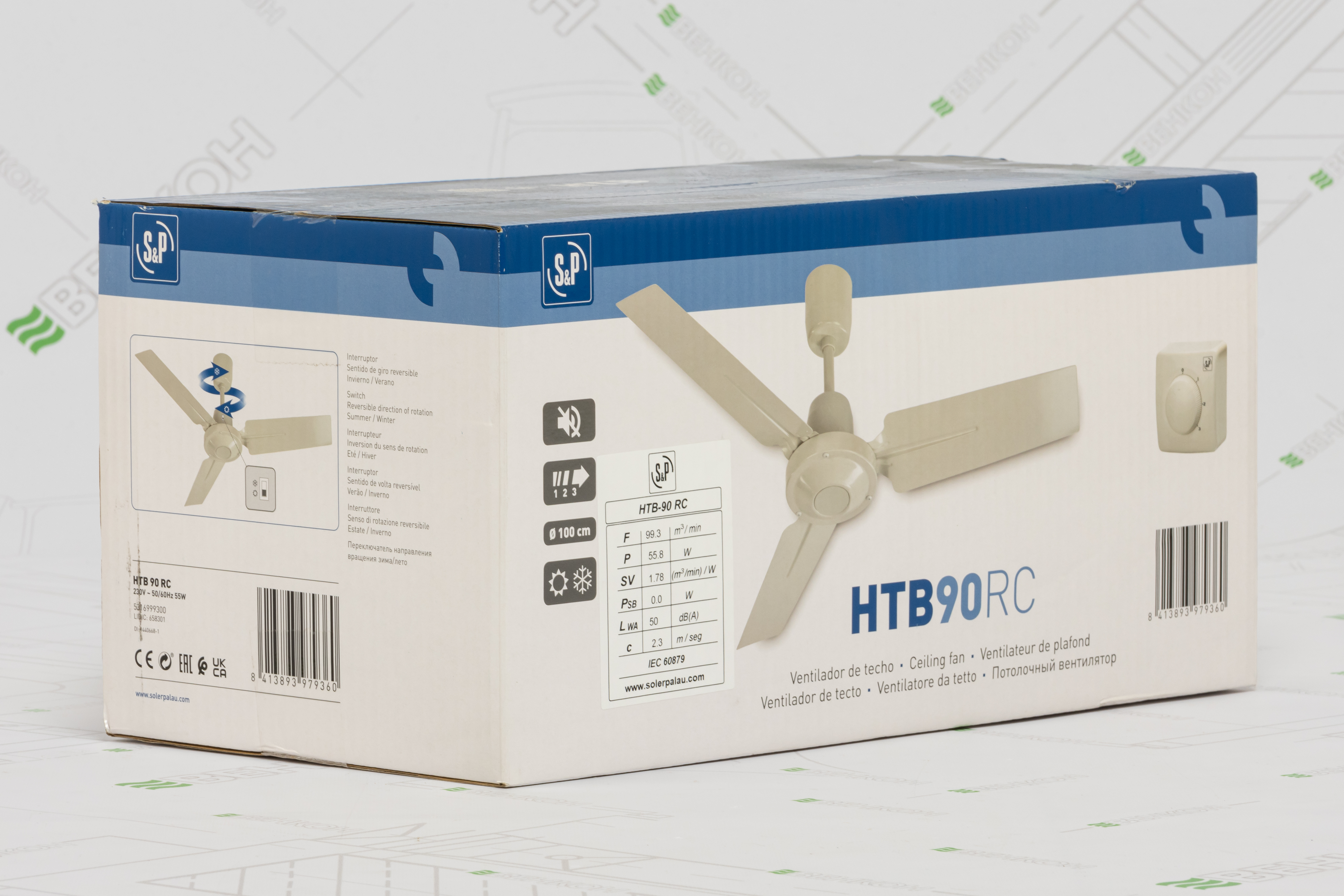 огляд товару Стельовий вентилятор Soler&Palau HTB-90 RC - фотографія 12