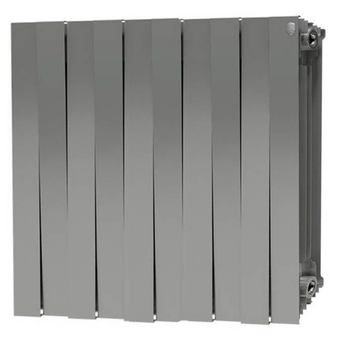Радиатор биметаллический на 8 секций Royal Thermo Piano Forte 8 секций серый