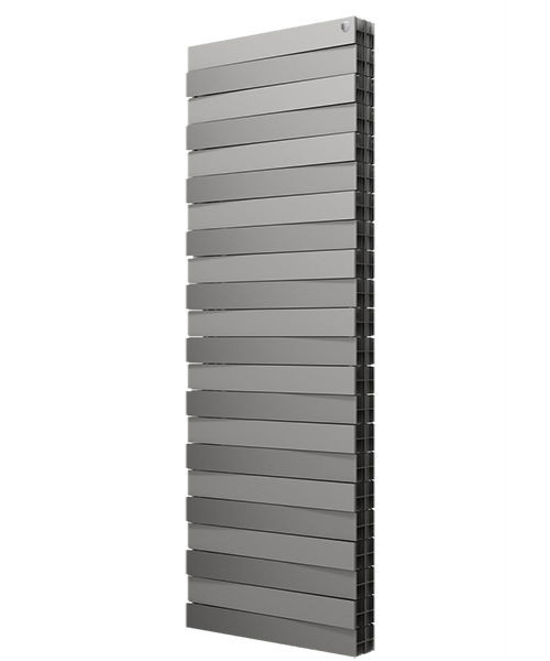 Радиатор отопления серый Royal Thermo PianoForte Tower/Silver Satin 22 секции