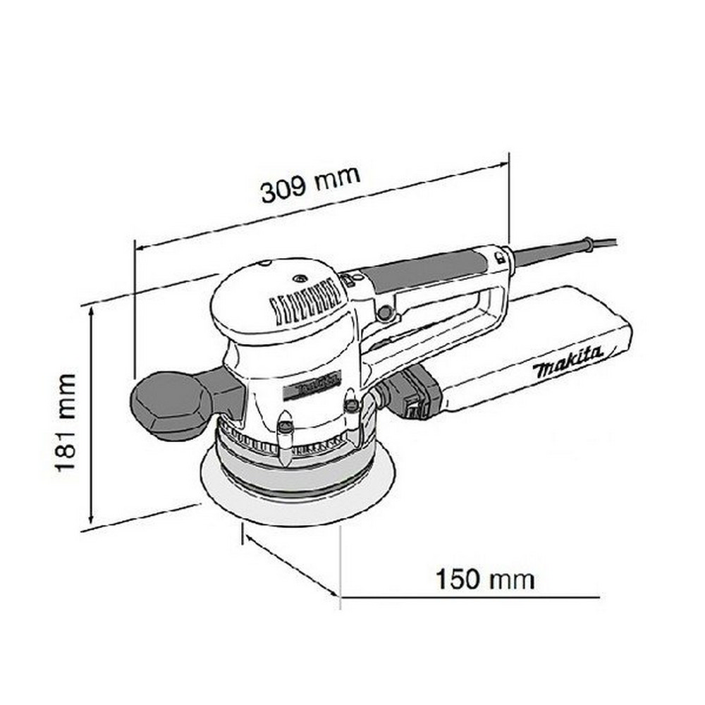 Шлифмашина Makita BO6030 цена 8914.00 грн - фотография 2