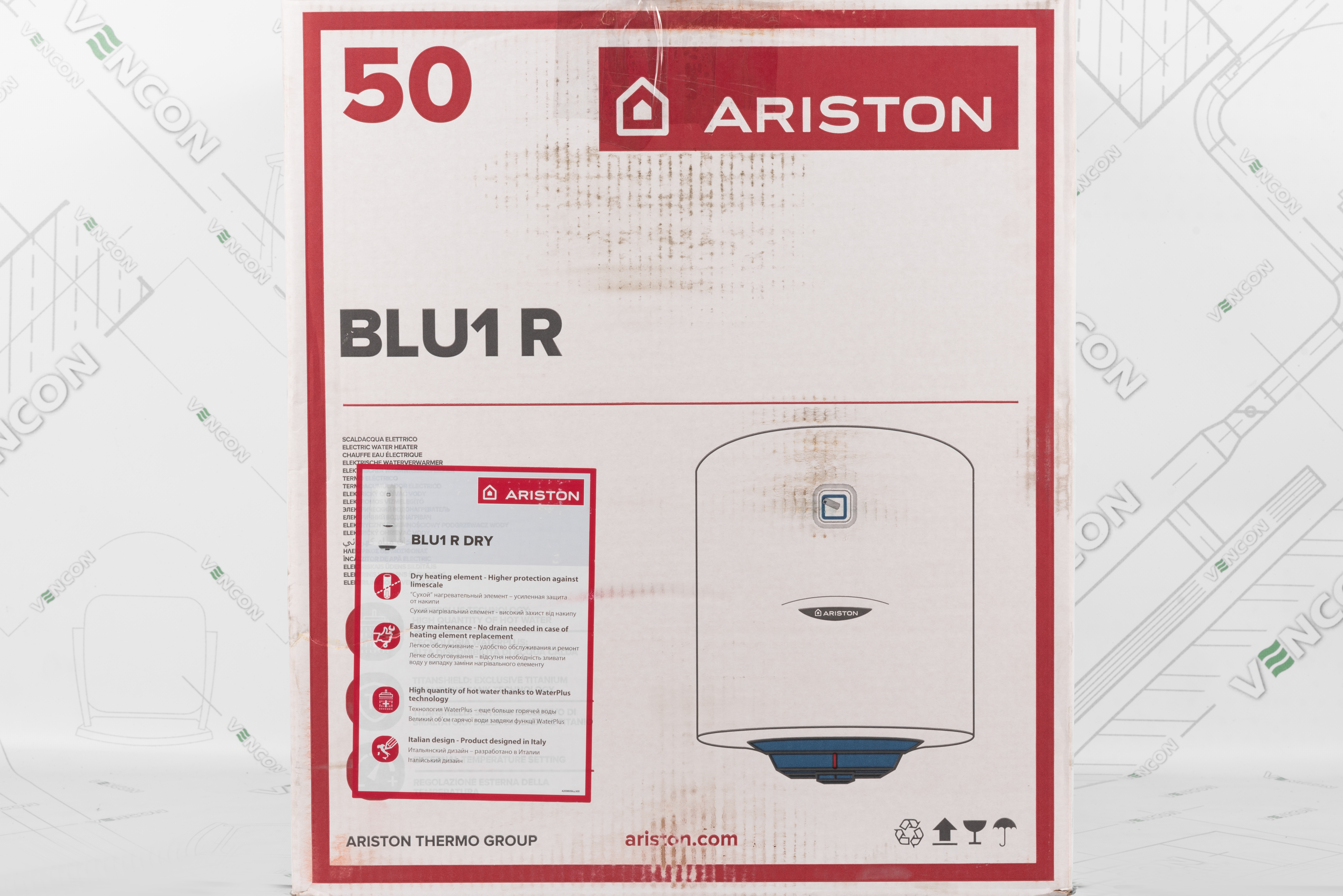 Ariston BLU1 R 50 V 1.5 К PL DRY в магазині - фото 17