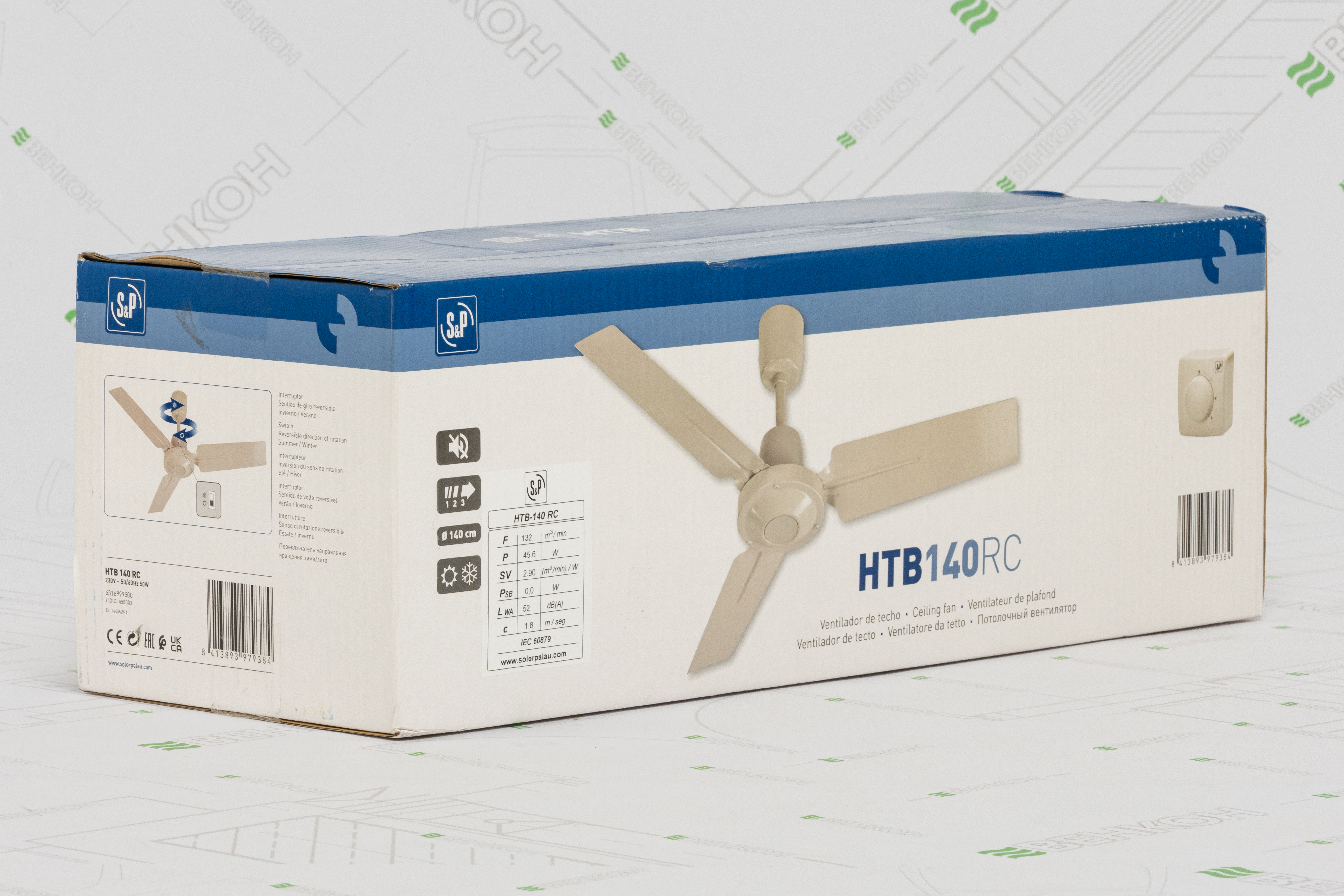 огляд товару Стельовий вентилятор Soler&Palau HTB-140 RC - фотографія 12