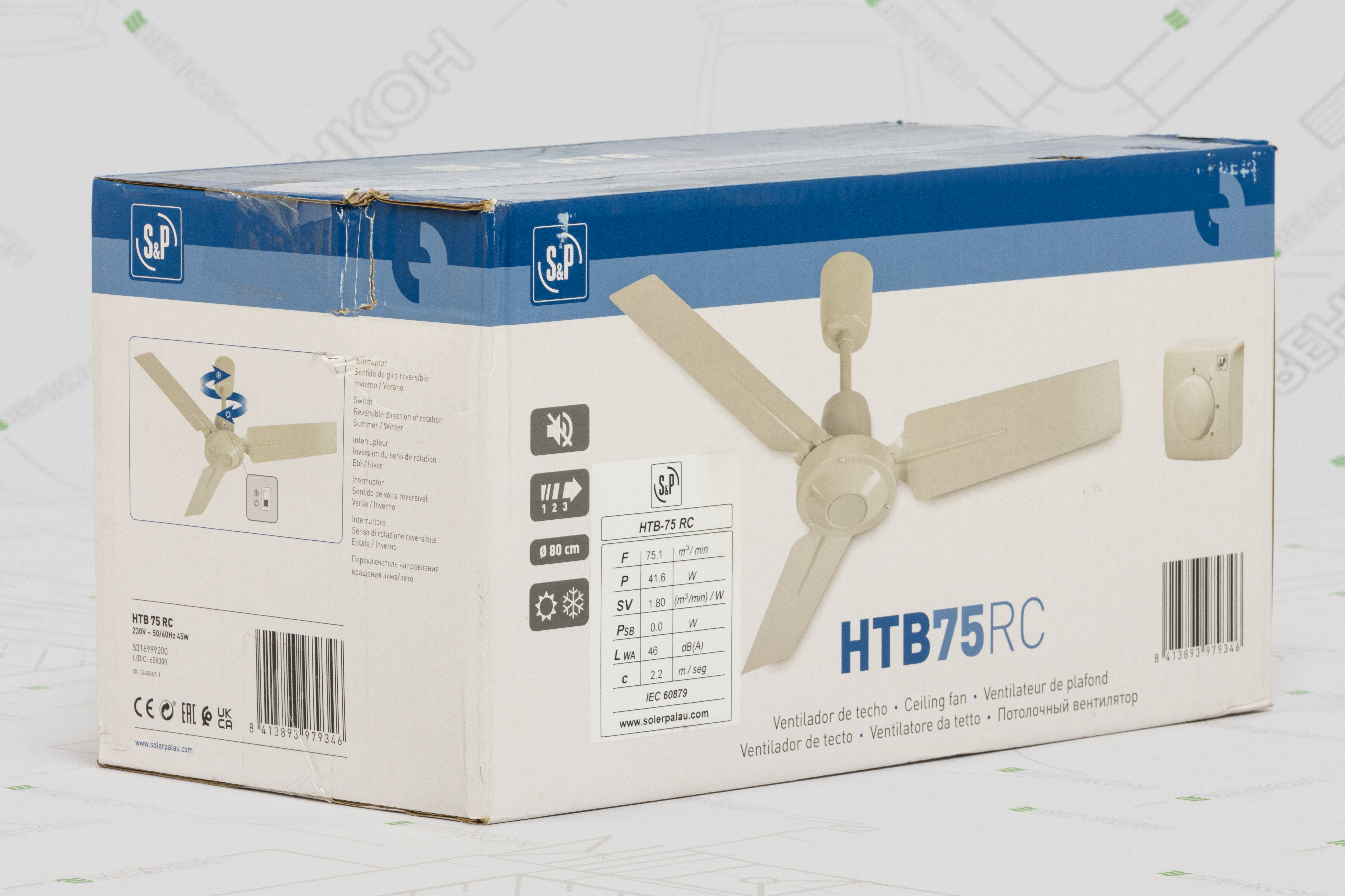 огляд товару Стельовий вентилятор Soler&Palau HTB-75 RC - фотографія 12