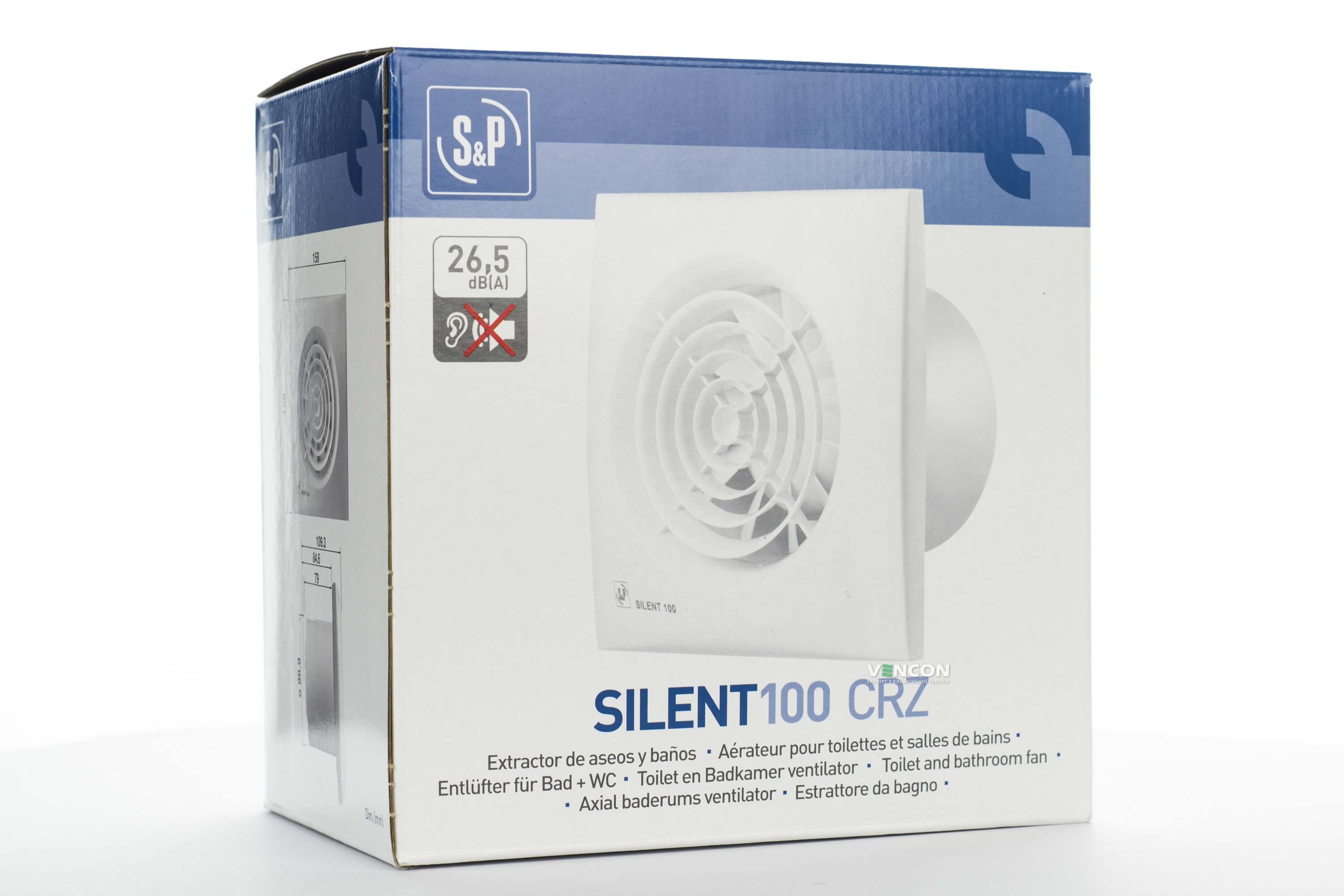 Витяжний вентилятор Soler&Palau Silent-100 CRZ (5210401500) (знижений у ціні товар) відгуки - зображення 5