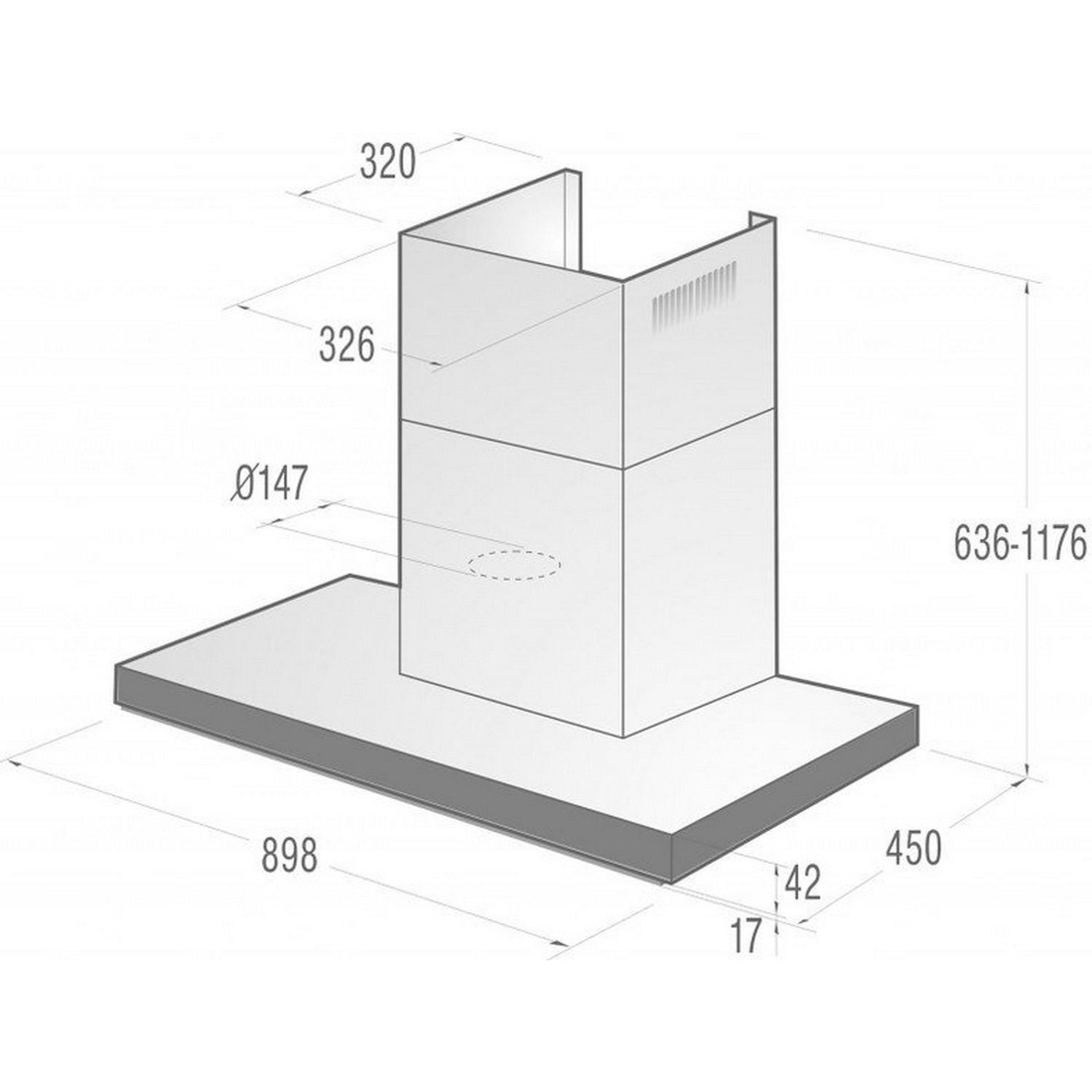 Gorenje WHT 941 A2XBG Габаритні розміри