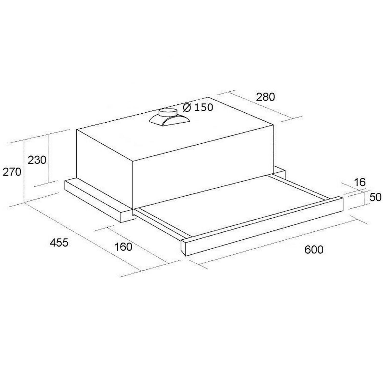 Pyramida TL 60 WH Габаритные размеры