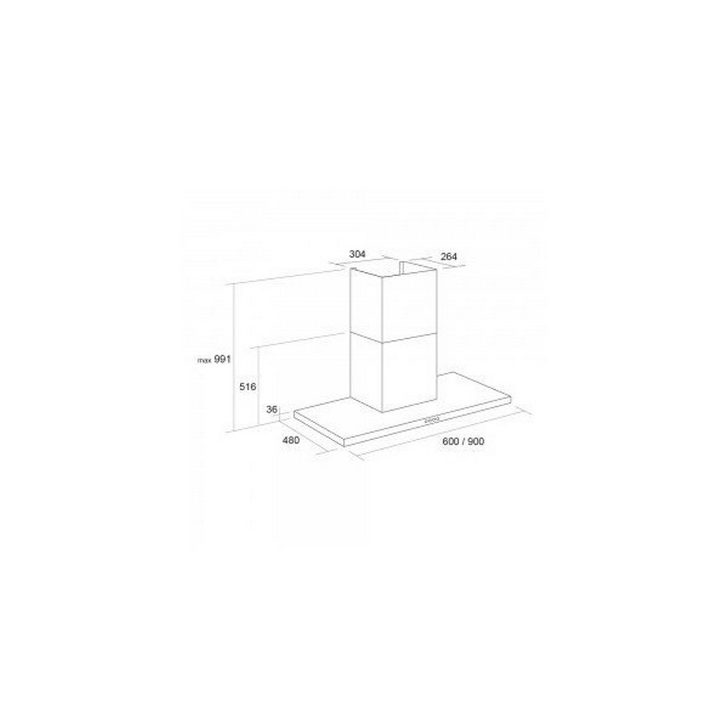 Pyramida HEF 22 (P-600 MM) Габаритные размеры